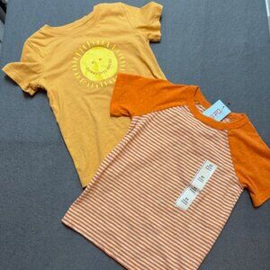 Lot of 2 Boys’ Cat & Jack T-Shirts-one NWT-Size 3T